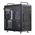 Cooler Master QUBE 540 ATX Mid-Tower PC Case – Highly Customizable Modular Computer Chassis with Movable I/O Panel, Multi-Position PSU Mount, Tempered Glass Panel & Portable Handles – Stardust Iron