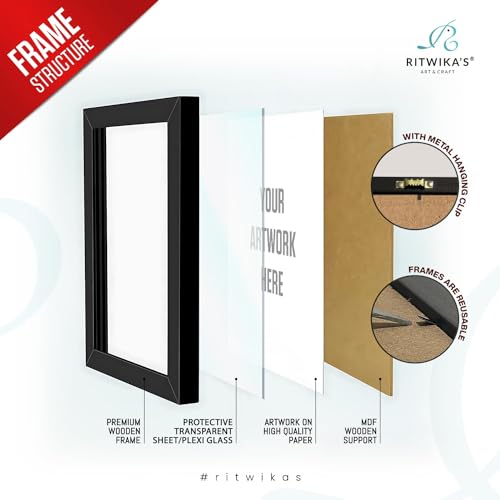 Image of Ritwika's Personalized Picture Frame - With Your Photo, Message, Place And Spotify Song | Perfect For Couples and Friends | In Two Size 9.5 x 13.5 & 13.5 x 19.5 Inch, Set of 1