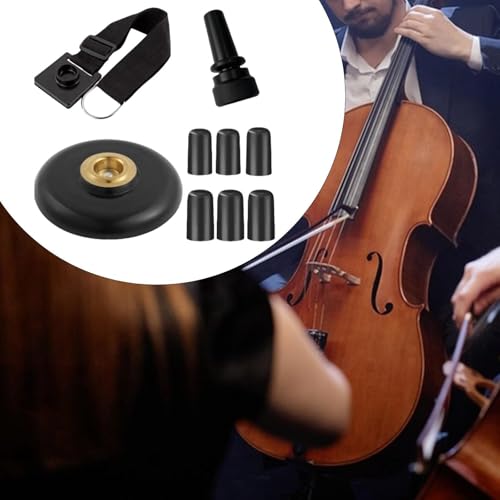 Garende Cinto de esteira para violoncelo, descanso de pino de violoncelo, alça ajustável, suporte pa