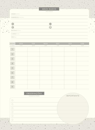 Caderno Argolado College CD 80 Fls Kraft Gold Losangos FSC - Jandaia