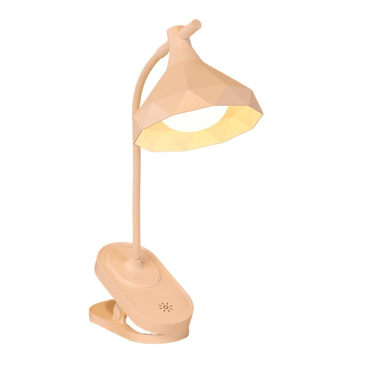 Lámpara De Lectura Lámpara De Escritorio Recargable con Abrazadera Y Control Táctil LED Regulable 3 Niveles para Ojos(White)