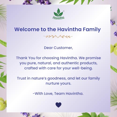 Image of Havintha Natural Indigo Powder & Herbal Henna 427g (200g Indigo + 227g Henna) | 100% Pure Herbal Hair Color | Natural Black & Brown Hair Dye for Hair & Beard