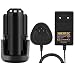 Produktbild Shentec 12V 3000 mAh Wiederaufladbare Batterie Ersatzakku kompatibel mit Dremel B812-03 8200 8220 und 8300 and One Akkuladegerät