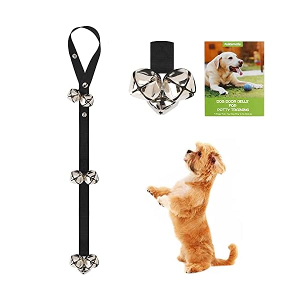 FOLKSMATE Dog Doorbells for Potty Training 1 Pack Potty Bells with 7 Extra Loud Bells Adjustable for Dog Training and Housebreaking FOLKSMATE Dog Doorbells for Potty Training 1 Pack Potty Bells with 7 Extra Loud Bells Adjustable for Dog Training and Housebreaking