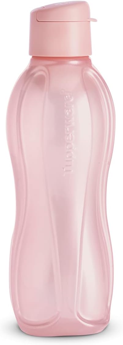 Tupperware Eco Twist Eco-Friendly Reusable Water Bottle, Official Product, Portable, Capacity 1 Litre, Pearl Pink