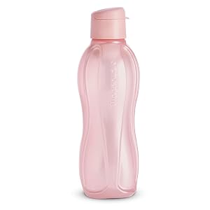 Tupperware Eco Twist Eco-Friendly Reusable Water Bottle Official Product Portable Capacity 1 Litre Pearl Pink