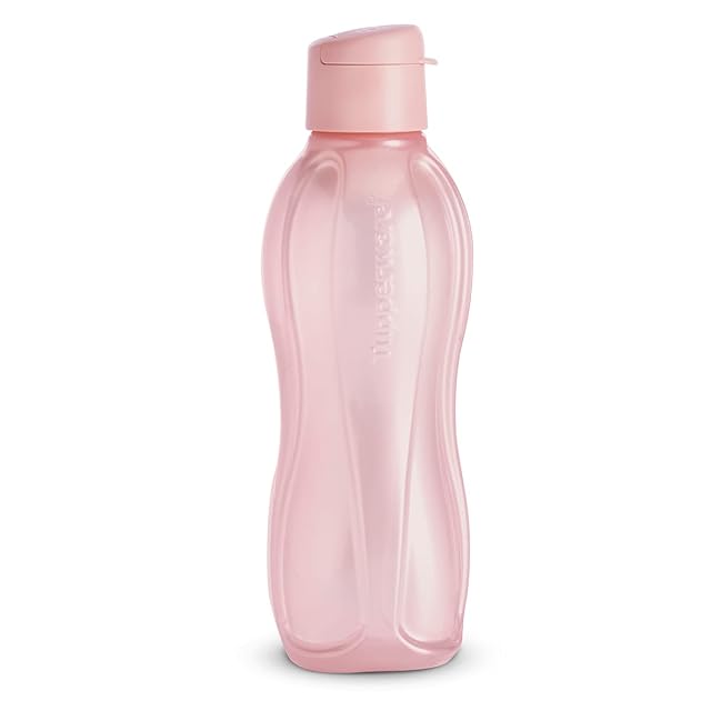 Tupperware Eco Twist Eco-Friendly Reusable Water Bottle Official Product Portable Capacity 1 Litre Pearl Pink