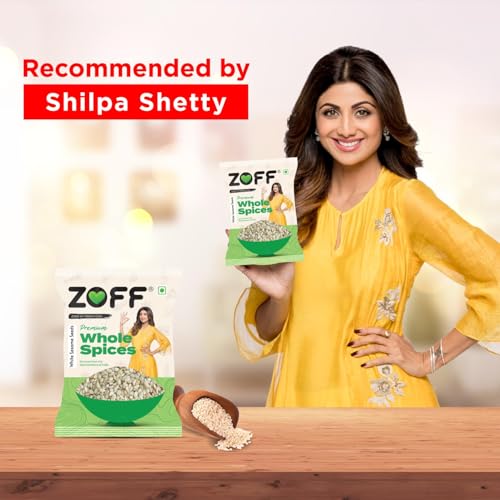 Image of Zoff White Sesame Seeds - Nutty Flavor, Nutrient-Rich Till Seed Superfood Handpicked for Maximum Taste & Quality - Sesame Seeds 400gm (Pack of 2)