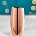 VonShef Copper Champagne Flutes Shatterproof Stainless Steel Set of 2 9oz Champagne Glasses with Gift Box