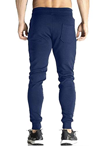 Image of Peppyzone Slim Fit Track Pant for Men with Zip Pocket