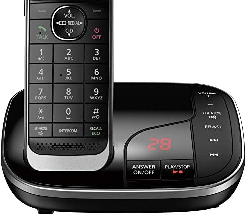 Panasonic KX-TGJ323EB Trio Handset Cordless Home Phone with Nuisance Call Blocker and LCD Colour Display - Black