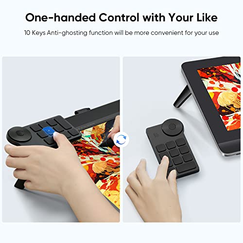 XPPen Mini Keydial ACK05 Wireless Shortcut Keyboard Bluetooth Programmable Express Remote Control with Dial & Customized Express Keys for Drawing Tablet PC MacBook Windows Images Video Editing - Thumbnail 6