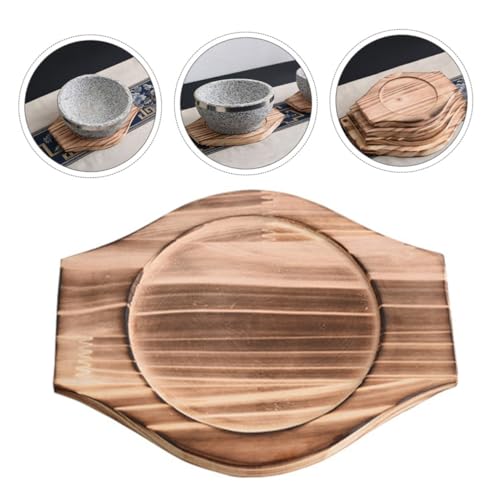 Salvamanteles de madera resistente al agua con asas para proteger encimeras 8