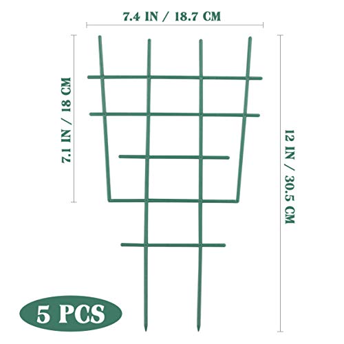 Cabilock 5 peças de treliça de jardim para mini plantas escaladas, suporte de plantas, vegetais, flo