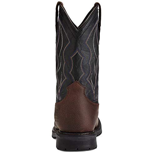 ARIAT BMVY9 Mens RigTek Wide Square Toe Waterproof Composite Toe Work Boot Oiled Brown/Black 12 by ARIAT - Image 5