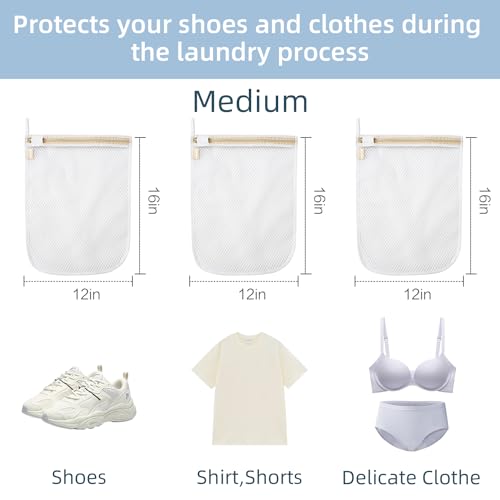 Prezon Mesh Laundry Bags, Washing Machine Wash Bags, Reusable and Durable Mesh Wash Bags for Delicates Blouse, Hosiery, Underwear, Bra, Lingerie Baby Clothes - 3M - Image 5