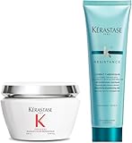 Aplicar mascarilla en cabello húmedo y dejar actuar 5 min. Aplicar protector sobre el cabello secado con toalla.