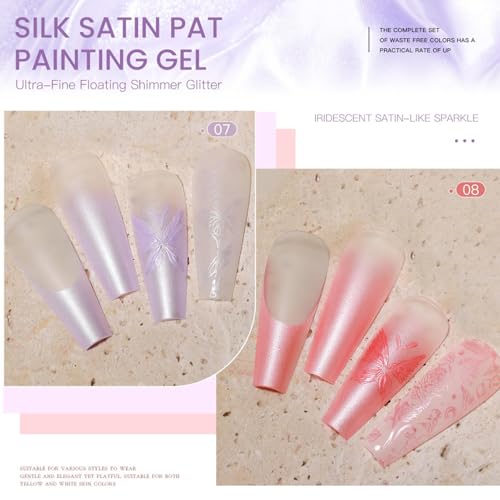 Gel de uñas con palmaditas degradado de 9 colores 15 ml 4