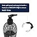 Healthy Vibes Silicone Based Lube 8 oz w/Hand Pump for Latex & Hard Toys, Long Lasting Easy Clean Gel Lubricant for Privacy for Men Women Couples Lubrification