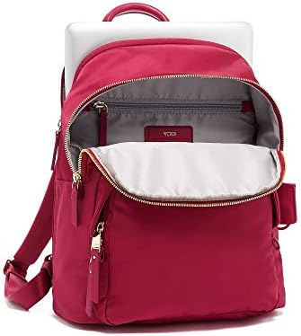 tumi burgundy backpack