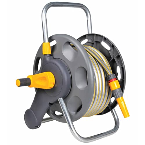 Hozelock 2 in 1 Hose Storage System - 50m (2477) - Grey Hose Reel