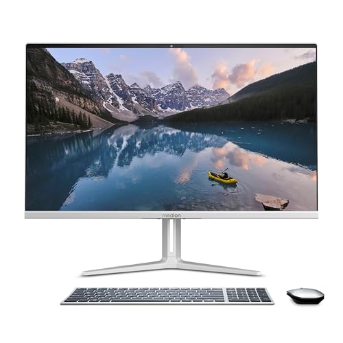 MEDION E27419 68,5 cm (27 Zoll) Full HD All in One Desktop PC (Intel Core i7-13620H, 16GB DDR4 RAM, 1TB PCIe SSD, WLAN, HDMI in, kabellose Maus & Tastatur, Win 11 Home)