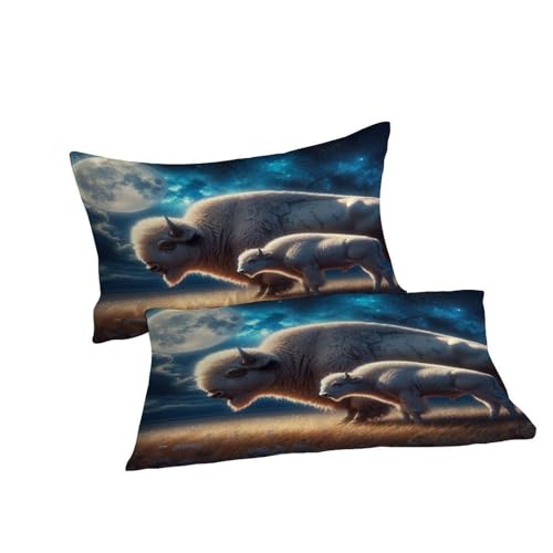 Housse de couette bison parure lit microfibre de qualité premium