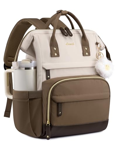 Image of LOVEVOOK Laptop Backpack for Women, 15.6 Inch Work Business Backpacks Purse With Large Capacity, Waterproof Nurse Bag College Bookbag for School, Waterproof Casual Daypack for Travel
