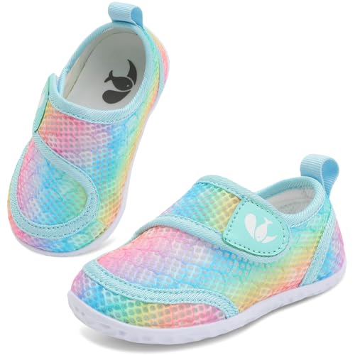 Image of FEETCITY Toddler Water Shoes Boys Girls Swim Shoes Quick Dry Kids Aqua Socks Barefoot for Beach Swimming Pool