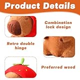 Zoom IMG-2 lyppul capybara peluche 23cm fragola Zoom IMG-2 lyppul capybara peluche 23cm fragola