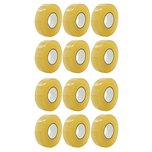 Cintas transparentes para hockey: paquete de 12 rollos multiusos de 2,4 cm x 28M para espinilleras