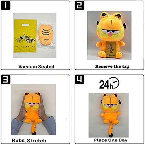 My Super Star Cute Garfield The Cat Plush Dolls Gifts Toys Plush Pillows Boys Girls Yellow Cat Animal Cartoon Figures (35 Cm) #TOP6