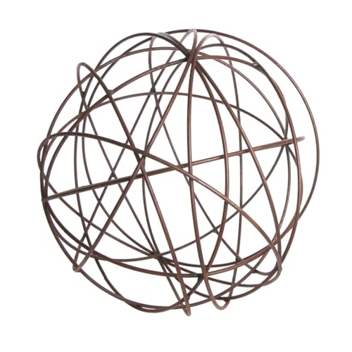 Drahtkugel 40cm Naturrost - Dekorative Gartenkugel Aus Metall