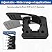ROBLOCK Quick Release Rubber Clamp Mounts, 4-Pack Adjustable shovel clamp mount, Rubber Tool Handle Bracket for 0.8