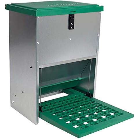 VOSS.farming Geflügelfutterautomat Feedomatic mit Pedalzufuhr, bis zu 12kg Futter, Hühner,Puten, Gänse, Enten Cover