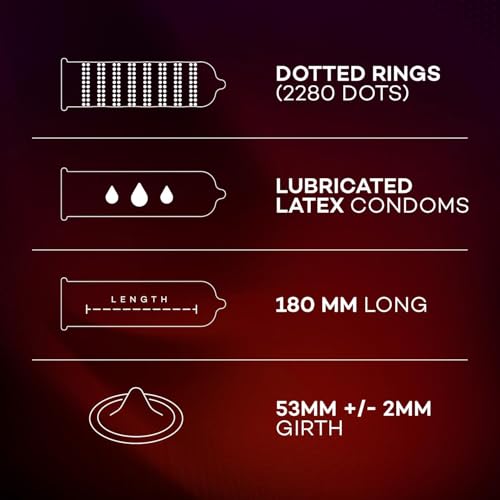 Manforce Cocktail Strawberry & Vanilla Extra Dotted & Flavoured Condoms | 10 pcs | Lubricated Latex Condoms | For Her Enhanced Pleasure | India’s No. 1* Condom Brand for Safe Sex - Image 4