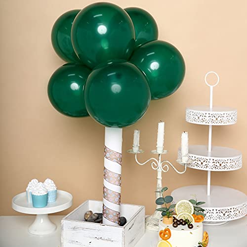 Image of KBZVNAF Dark Green Latex Party Balloons - 50 Pack 12 inch Green Helium Balloons for Baby Shower Birthday Summer Jungle Theme Party Decorations | Green Helium Balloons for Baby Shower Birthday Summer Jungle Theme Party Decorations