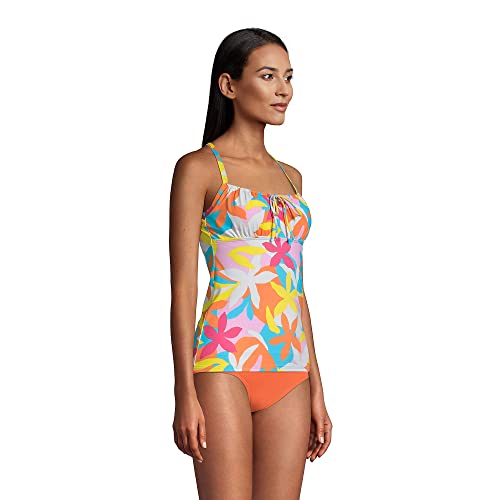 Lands' End womens Tie Front Underwire Tankini Top3
