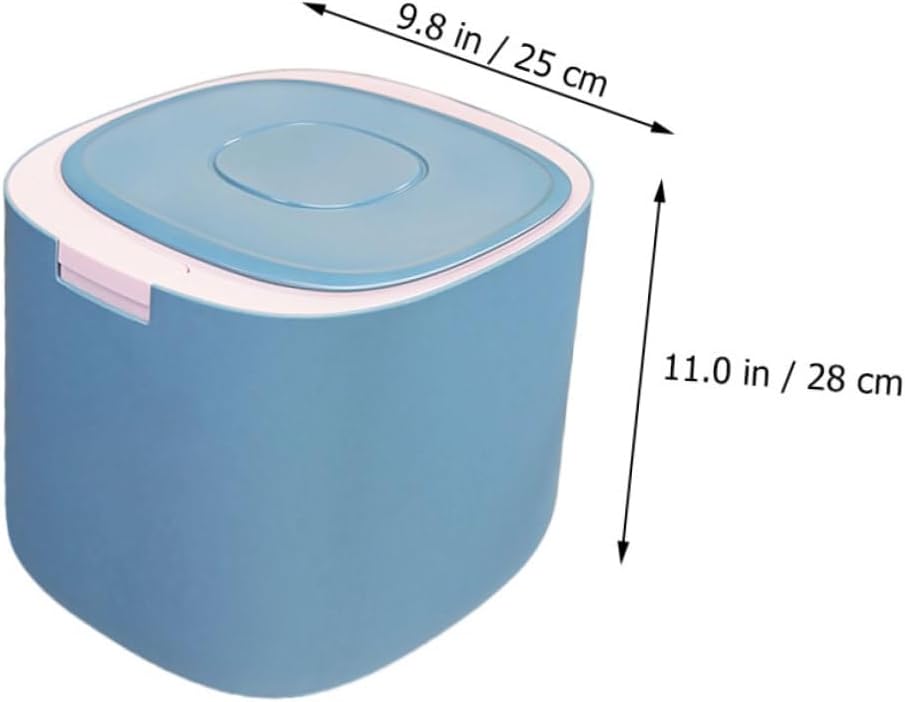Beaupretty 11l Airtight Pet Food Storage Bucket with Lid, Moisture-proof Grain Holder for Dog and Cat Food, Food-grade Plastic Container for Household Use