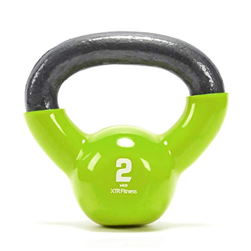 Jldn Fitness Neoprene Coating Kettlebell, Kettlebells Portable Non-Slip, Kettle Bell Weightlifting Bodybuilding Strength Training Workout Equipment For Home Gym Set Or Crossfit Workouts,Green_2Kg #TOP11