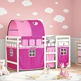 Design créatif avec tunnel et rideaux : transformez la chambre de votre enfant en aire de jeux d'aventure avec le tunnel rose (211 x 94 cm) et les rideaux assortis 100 % polyester. L'ensemble comprend trois rideaux avant, deux rideaux latéraux et un rideau pratique avec trois poches pour ranger les jouets et les petits trésors.