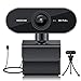 Produktbild Webcam 1080P mit Mikrofon,HD Webcam für PC,Laptop,Desktop,MAC,USB 2.0 Computer Kamera Plug & Play mit Kameraabdeckung und Stativ,für YouTube,Skype,Videoanrufe,Konferenz,Spiele,Online Unterricht