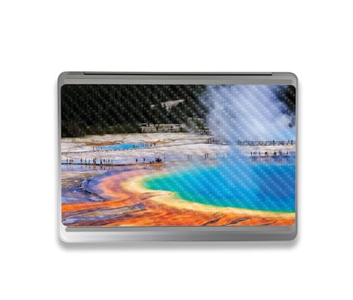 Image of MightySkins Carbon Fiber Skin Compatible with Microsoft Surface Laptop Studio 2 (2023) Full Wrap Kit - Prismatic Spring | Protective, Durable Textured Carbon Fiber Finish | Made in The USA