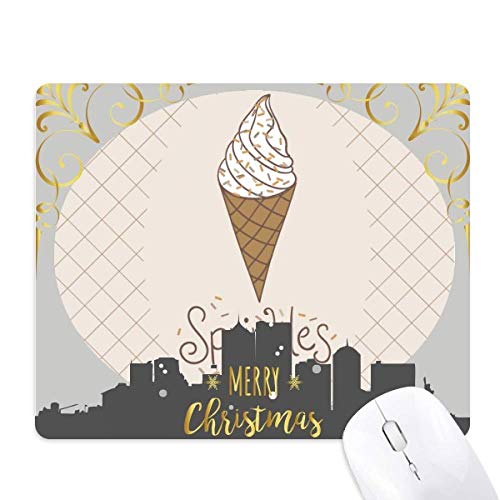 Tapis de souris caoutchouc aiguille sweet glace chocolat Noël pour éviter les glissements et les douleurs
