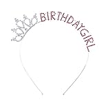 Frcolor Diadem zum Geburtstag, für Damen, Mädchen, Aufschrift: Birthday Girl, für die Party