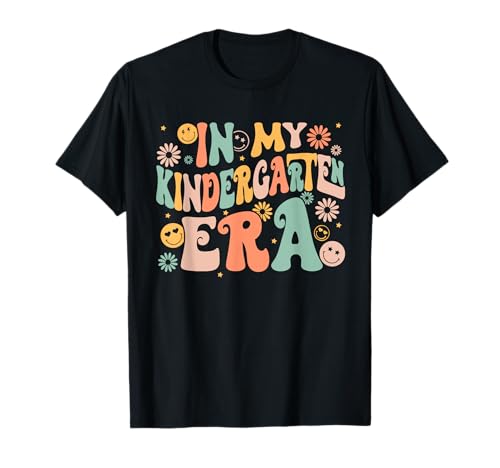 in My Kindergarten Era Retro Back to School Teacher Student T-Shirt