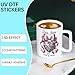XRTHG 12PCS/Set Coquette Bow UV DTF Cup Wraps Self-Adhesive Transfer Paper for Coffee Cups, Water Bottles, Laptops and Refrigerator DIY Crafts High Viscosity UV DTF Transfer Paper