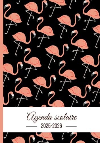 Agenda Scolaire Flamant Rose: Fille Garçon Collège Lycée Étudiant Primaire A5 Journalier en Français