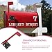 LOORGVEL Adhesive Mailbox Flag Replacement Kit Metal Sticky Outdoor Mailbox Flag with Double-sided Tape Easy Install No Tools Needed and Flexible