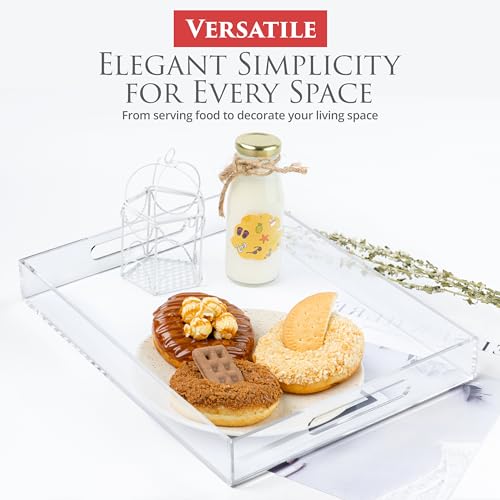 Acrylic-Tray-16x12-with-Cut-Handles-Spill-Proof-Decorative-Tray-is-an-Ideal-Countertop-Organizer-for-Living-Rooms-Ottoman-Coffee-Tables-Offices-Kitchens-Serving-Guests